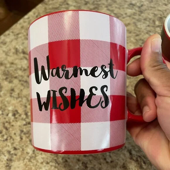 Holiday / Christmas Mugs - Set of 2 - His and Hers large Cocoa or Coffee Mugs! - Picture 3 of 7